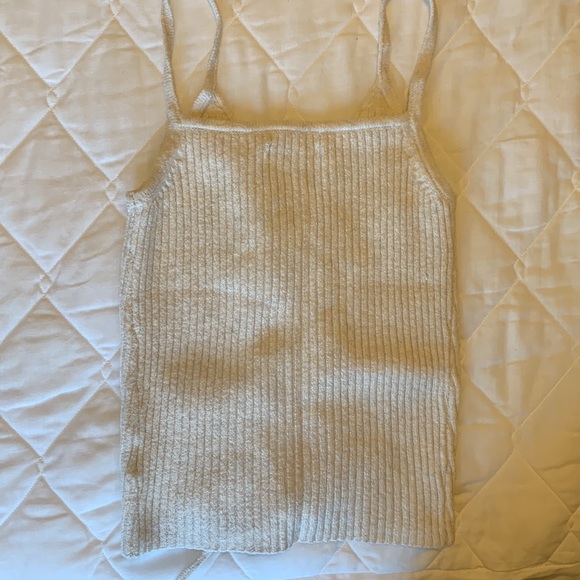 American Eagle Outfitters - Cream Knit Tank Top - Picture 4 of 4